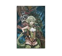 Goblin Slayer Anime Character High Elf Archer Lienzo Arte Póster Y Arte de Pared Impresión de Imagen Moderna Decoración de Habitación Familiar 08 x 12 Pulgadas (20 x 30 cm)