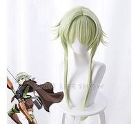 Goblin Slayer High Elf Archer Yousei Yunde largo Cosplay peluca disfraz mujer resistente al calor pelucas de pelo sintético talla única verde