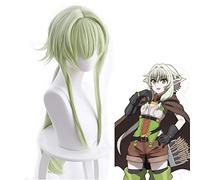 Goblin Slayer Yousei Yunde 80cm Pelo sintético resistente al calor verde Perucas Cosplay Pelucas + Gorra de peluca gratis