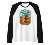 Goblin Valley State Park Utah Desierto Hoodoo Rock Camiseta Manga Raglan