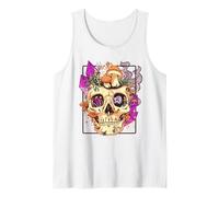 Goblincore Aesthetic. Vintage Moon Crystals and Forest Skull Camiseta sin Mangas