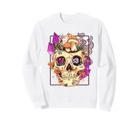 Goblincore Aesthetic. Vintage Moon Crystals and Forest Skull Sudadera