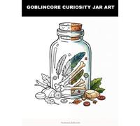 Goblincore Curiosity Jar Art: Cozy Goblincore Jar Art Coloring Book for Adults | Whimsical Forest Treasures, Stones, Buttons & Trinkets | Stress ... (Cozy Cottagecore and Whimsical Magic)