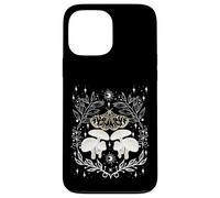 Goblincore Dark Academia Estética Mystic Champiñones Polilla Carcasa para iPhone 13 Pro MAX