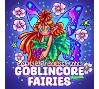Goblincore Fairies Coloring Book: Fantasy Woodland Coloring Pages Featuring Enchanted Creatures, Mushrooms, Insects and Cute & Bold Illustrations for Teens,Adults Relaxation