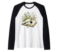 Goblincore Pool Billar Snooker Nature Cue Libro Lectura Camiseta Manga Raglan