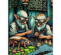 GoblinCore Study Series - The Tinkerers’ Workshop Composition Book: 200 Quad Ruled (Graph) Pages, Classic 7.5" x 9.25" Size - Cogwheel Workshop Cover, ... for Labeling, Fantasy STEM-Inspired Design