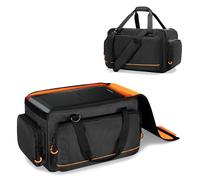 GOBUROS - Bolsa de transporte para altavoces compatible con Mackie Thump Go, bolsa de almacenamiento para altavoces con tablero inferior extraíble, asa acolchada y correa para el hombro, múltiples