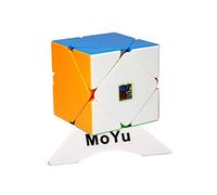 Gobus MoYu MoFangJiaoShi Cubing Classroom Meilong Series Meilong Skewb Magic Puzzle Cube Smooth Twist Puzzle Cube Juguetes Especiales (Stickerless)