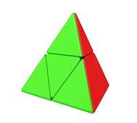 Gobus YongJun YJ Pirámide de 2 x 2 pulgadas con forma de pirámide Twisty Puzzle Cube Brain Teaser jinzita 3D Turning Cube sin pegatinas
