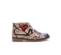 Goby Botas de tobillo 'PH217' arena / rojo sangre / negro 36xregular EUR