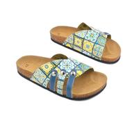 GOBY Sandalias casuales mujer con tiras - Hebilla ajustable, cómodas e impermeables para el verano, alivian la fascitis plantar, ligeras y resistentes, multicolor