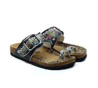 GOBY Sandalias casuales mujer con tiras - Hebilla ajustable, cómodas e impermeables para el verano, alivian la fascitis plantar, ligeras y resistentes, multicolor