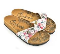 GOBY Sandalias casuales mujer con tiras - Hebilla ajustable, cómodas e impermeables para el verano, alivian la fascitis plantar, ligeras y resistentes, multicolor