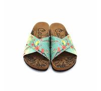 GOBY Sandalias casuales mujer con tiras - Hebilla ajustable, cómodas e impermeables para el verano, alivian la fascitis plantar, ligeras y resistentes, multicolor