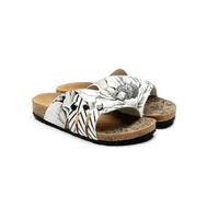 GOBY Sandalias casuales mujer con tiras - Hebilla ajustable, cómodas e impermeables para el verano, alivian la fascitis plantar, ligeras y resistentes, multicolor