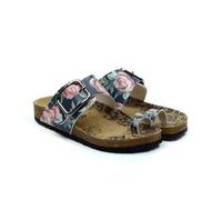 GOBY Sandalias casuales mujer con tiras - Hebilla ajustable, cómodas e impermeables para el verano, alivian la fascitis plantar, ligeras y resistentes, multicolor