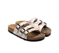 GOBY Sandalias casuales mujer con tiras - Hebilla ajustable, cómodas e impermeables para el verano, alivian la fascitis plantar, ligeras y resistentes, multicolor