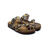 GOBY Sandalias casuales mujer con tiras - Hebilla ajustable, cómodas e impermeables para el verano, alivian la fascitis plantar, ligeras y resistentes, multicolor