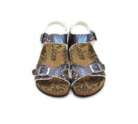 GOBY Sandalias casuales mujer con tiras - Hebilla ajustable, cómodas e impermeables para el verano, alivian la fascitis plantar, ligeras y resistentes, multicolor