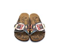 GOBY Sandalias casuales mujer con tiras - Hebilla ajustable, cómodas e impermeables para el verano, alivian la fascitis plantar, ligeras y resistentes, multicolor