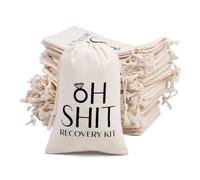gobyhumm 10 bolsas de cordón de 4 x 6 pulgadas, kit de recuperación de resaca de despedida de soltera, reutilizable, vacía, bolsa de regalo de boda, fiesta, cierre de vacaciones, bolsa de muselina de