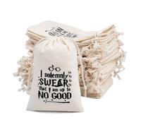 gobyhumm 10 bolsas de cordón de 4 x 6 pulgadas, kit de recuperación de resaca de despedida de soltera, reutilizable, vacía, bolsa de regalo de boda, fiesta, cierre de vacaciones, bolsa de muselina de