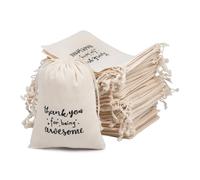 gobyhumm 10 piezas de 4 x 6 pulgadas, kit de recuperación de resaca de despedida de soltera, reutilizable, vacía, bolsa de regalo de boda, fiesta, cierre de vacaciones, bolsa de muselina de algodón