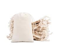 gobyhumm 50 bolsas de muselina de algodón con cordón para suministros para el hogar (4 x 6 pulgadas)