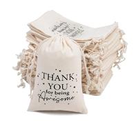 gobyhumm Kit de recuperación de resaca de despedida de soltera con cordón de 4 x 6 pulgadas, reutilizable, vacía, bolsa de regalo de boda, fiesta, cierre de vacaciones, bolsa de muselina de algodón