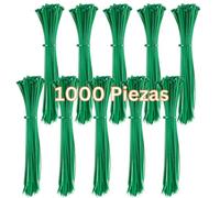 Gocableties - Bridas plastico verdes para cables - 1,000 Piezas - 300 mm x 4,8 mm - Resistentes a los rayos