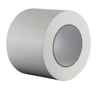 Gocableties - Cinta americana blanca de 100 mm x 50 m - 12 Rollos - Cinta de tela resistente, ancha, adhesiva e impermeable - Para reparar, fijar, agrupar, reforzar y sellar