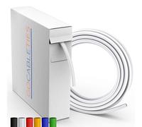Gocableties - Mini Carrete termoretractil Blanco - 2,4 mm x 11 m - Contracción 2:1 - Tubo termoretractil Impermeable para Aislamiento de Cables, Marcado, agrupación de Cables y Reparaciones