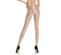 GOCBOBO Danza Calcetines Medias Pantalones Ajustados De Dance Medias De Seda Brillante 70D Beige