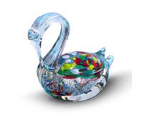 Gocce di Murano Adorno de centro de mesa con forma de animal de cristal fabricado en Italia, elaborado artesanalmente según la tradición de los artesanos de Murano, vidrio soplado con reflejos