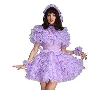 GOceBaby La Sirvienta Puede Cerrar El Velo Púrpura Vestido Peludo Vestido Vestido (FR/ES, Letras, XL, Regular, Regular)