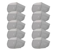 GOCHSS I - Fundas para palos de golf, 10 unidades, de poliuretano, se ajustan a ambos palos diestros, protector de palos de golf para Titleist Callaway Ping Taylormade Fit More Brands Golf Iron (gris
