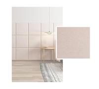 GOCHUSX Autoadhesivo Acolchado Pared, Paneles De Cabecero para Pared, Papel Tapiz Autoadhesivo con Acolchado Suave para La Decoración De La Sala De Estar(Rosado,35x35cm-1PC)