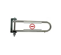 GOCHUSX Barrera De Entrada Unidireccional, Puerta De Seguridad, Puerta Metálica Ajustable De Acceso Único, Batiente con Resorte(Silver-A)