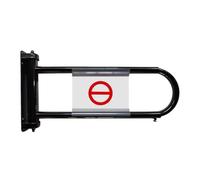 GOCHUSX Barrera De Entrada Unidireccional, Puerta De Seguridad, Puerta Metálica Ajustable De Acceso Único, Batiente con Resorte(Black)