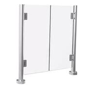 GOCHUSX Barricada De Seguridad Universal De Acrílico, Puerta Batiente Metálica De Accionamiento, Puerta De Entrada A Supermercado para Supermercados, Oficinas, Bibliotecas(105x98cm)