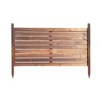 GOCHUSX Paravents De Jardin, Clôtures Décoratives D'extérieur Autoportantes, Panneaux De Clôture En Bois Pour L'intimité, Tuteurs Pour Plantes De Terrasse Pour Jardin(Brown-B,8PCS)