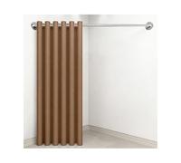 GOCHUSX Probador, Separador De Probadores para Tiendas De Ropa con Cortina De Sombra, Vestidor De Pared para Tiendas De Ropa, Boutiques Y Oficinas(marrón,120-150x180x240cm)