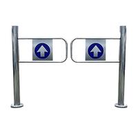 GOCHUSX Puerta Batiente Metálica Unidireccional, Puerta De Entrada para Supermercados, Puerta De Cierre Automático De Un Solo Sentido(120x100cm)