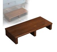 GOCHUSX Taburete De Madera, Banco con Soporte para Flores, Pedestal Elevado para Muebles Y Electrodomésticos, Plataforma Móvil Resistente para Cama, Baño, Porche(marrón,50x30x20cm)