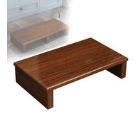 GOCHUSX Taburete De Madera, Banco con Soporte para Flores, Pedestal Elevado para Muebles Y Electrodomésticos, Plataforma Móvil Resistente para Cama, Baño, Porche(marrón,40x30x15cm)