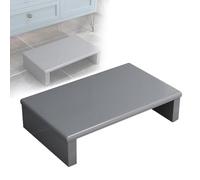 GOCHUSX Taburete De Madera, Banco con Soporte para Flores, Pedestal Elevado para Muebles Y Electrodomésticos, Plataforma Móvil Resistente para Cama, Baño, Porche(Grey,40x30x12cm)