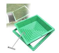 GOCHUSX Tapas Decorativas Invisibles, Tapa De Tanque Cuadrada Empotrada con Elevador De Tapa De Registro, Cubierta Comercial Empotrada para Fosa Séptica(Green-1PC,60x60x12cm)