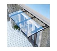 GOCHUSX Toldo para Puerta Exterior con Panel Transparente Y Estructura | Toldo Para Ventana Protección Solar Para Patio Con Estructura Práctica Para Patio Balcón Y Jardín(80x100cm)