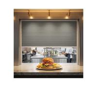 GOCHUSX Ventana De Servicio Corrediza, Escotillas De Paso Comerciales con Tirador Invisible, Ventana De Servicio Plegable Apertura Vertical para Vagones Restaurante(150x120cm(59.1 x47.2in))